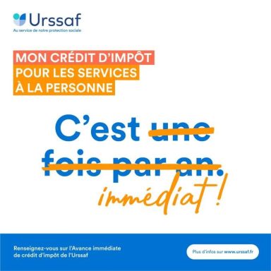 L’Avance immédiate, un service proposé par
l’Urssaf